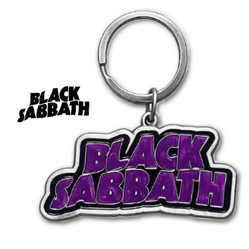 BLACK SABBATH Keychain Wavy Logo キーリング ブラック・サバス ロック オジー・オズボーン キーホルダー グッズThe Beatles;未使用