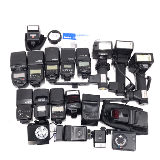 Canon スピードライト 533G 他 ソニー HVL-F45RM 6V FLASH フラッシュ 等 カメラ関連用品 まとめ セット 現状品