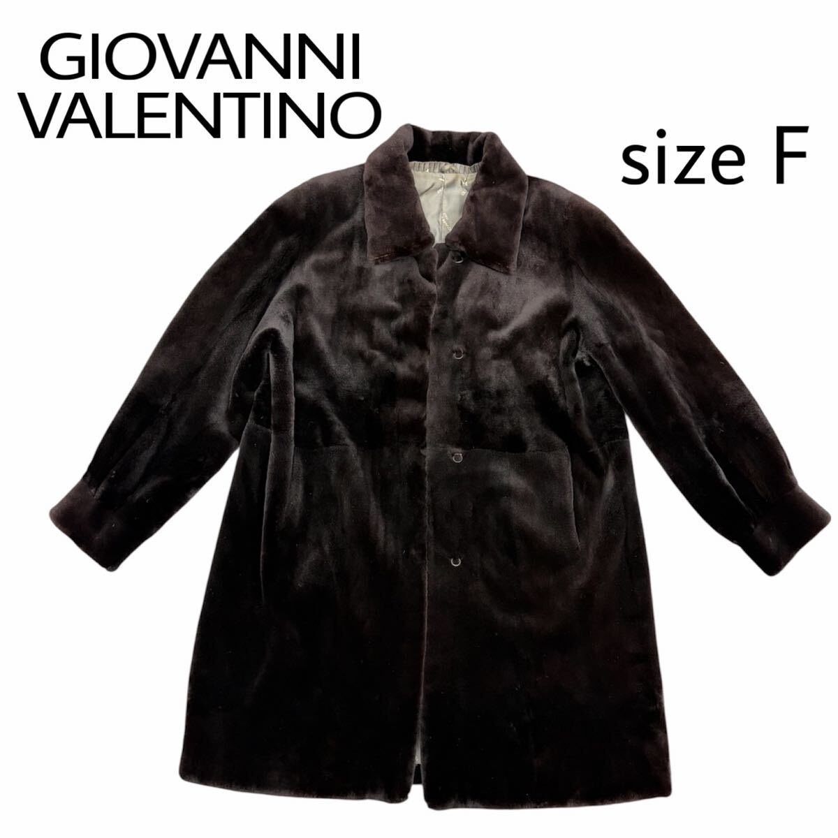 GIOVANNI VALENTINO ジョバンニ バレンチノ ファーコート サイズF