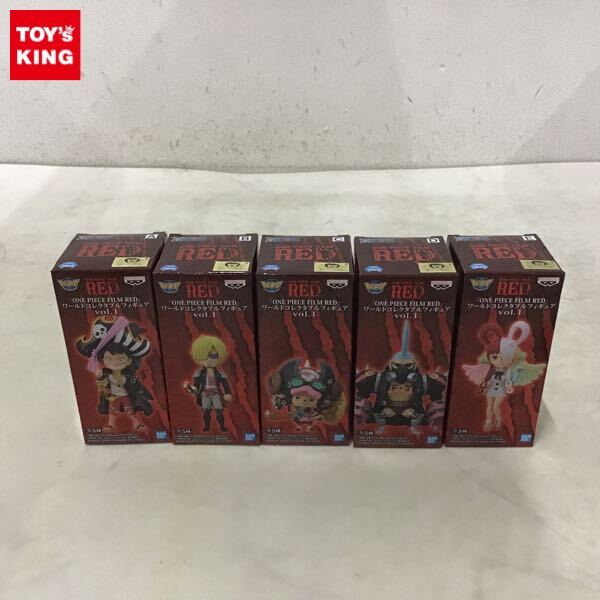 1円〜 未開封含 ONE PIECE FILM RED ワールドコレクタブルフィギュア vol.1 全5種 コンプ