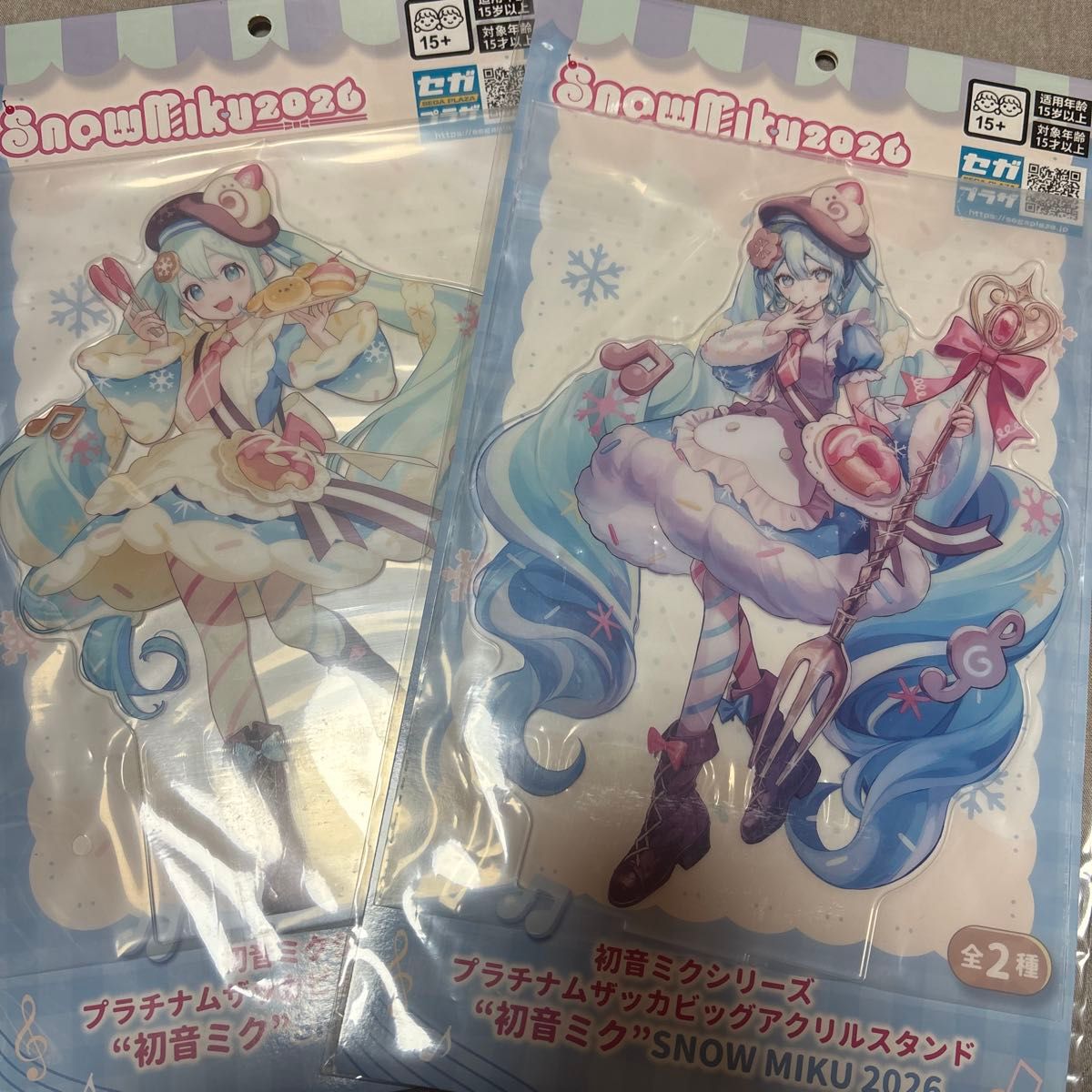 雪ミク SNOWMIKU ビッグアクリルスタンド　北海道限定二手;物流保障;未使用