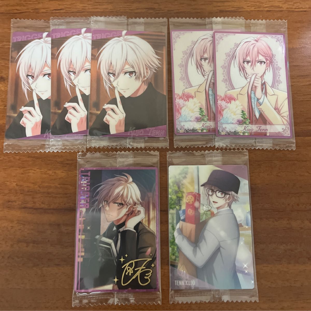 アイナナ ウエハースカード  九条天 TRIGGER 箔押し SUGAO二手;物流保障;未使用