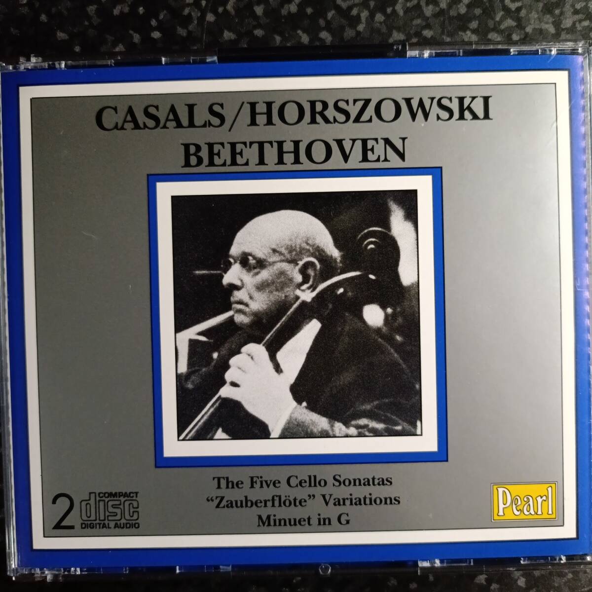 e（pearl 2CD）カザルス　ベートーヴェン　チェロ・ソナタ　全集　ホルショフスキー　U.K.盤　Casals Beethoven Cello Sonatas Horszowski