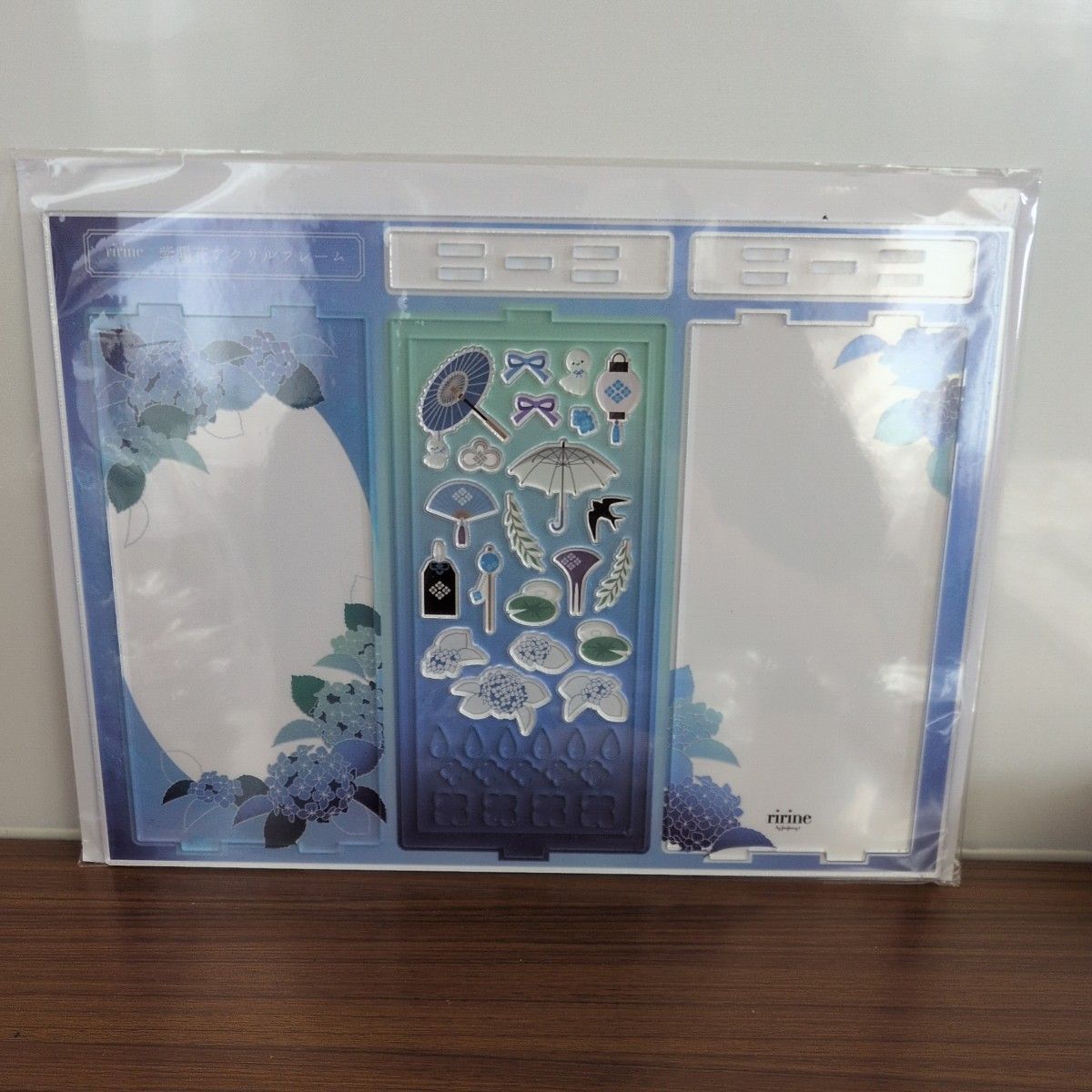 フクヤ 紫陽花アクリルフレーム　 青二手;物流保障;未使用