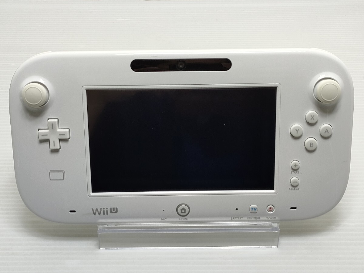 【送料無料 即日匿名発送 動作確認済】Nintendo WiiU ゲームパッド ホワイト 液晶良好