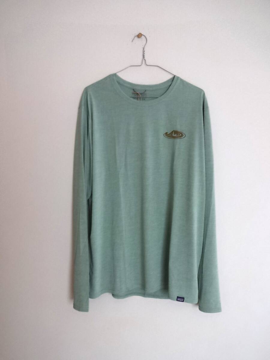 未使用！　パタゴニア　L/S キャプリーンクールデイリーグラフィックT　　MEGX　Lサイズ　ロンT　長袖Tシャツ