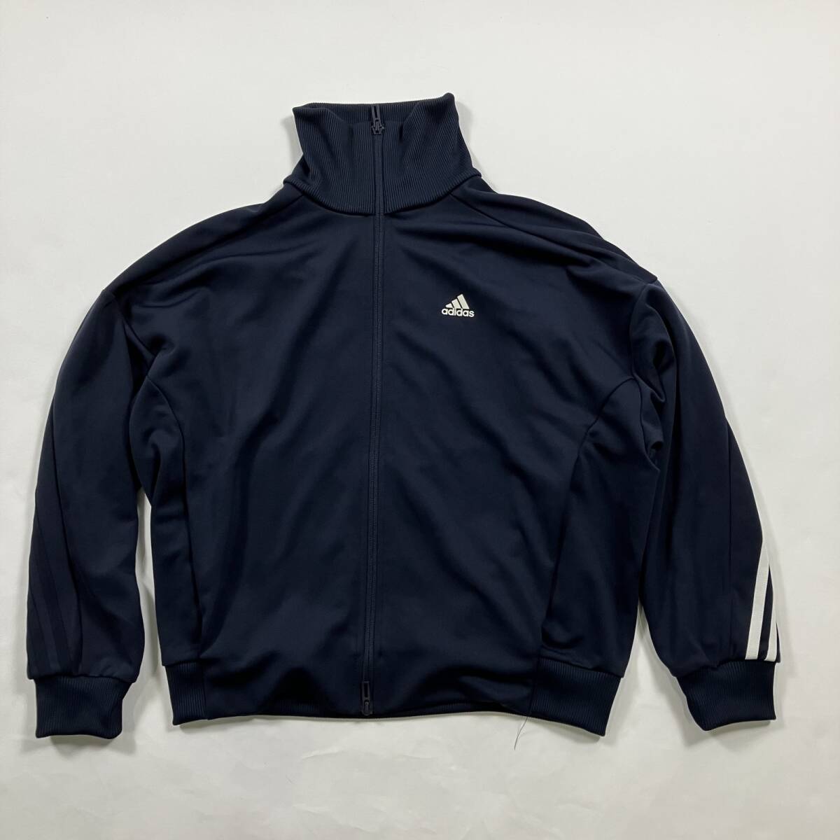 ★ adidas アディダス ジャージ トラックジャケット ジップスウェット アウター スポーツ ネイビー M メンズ