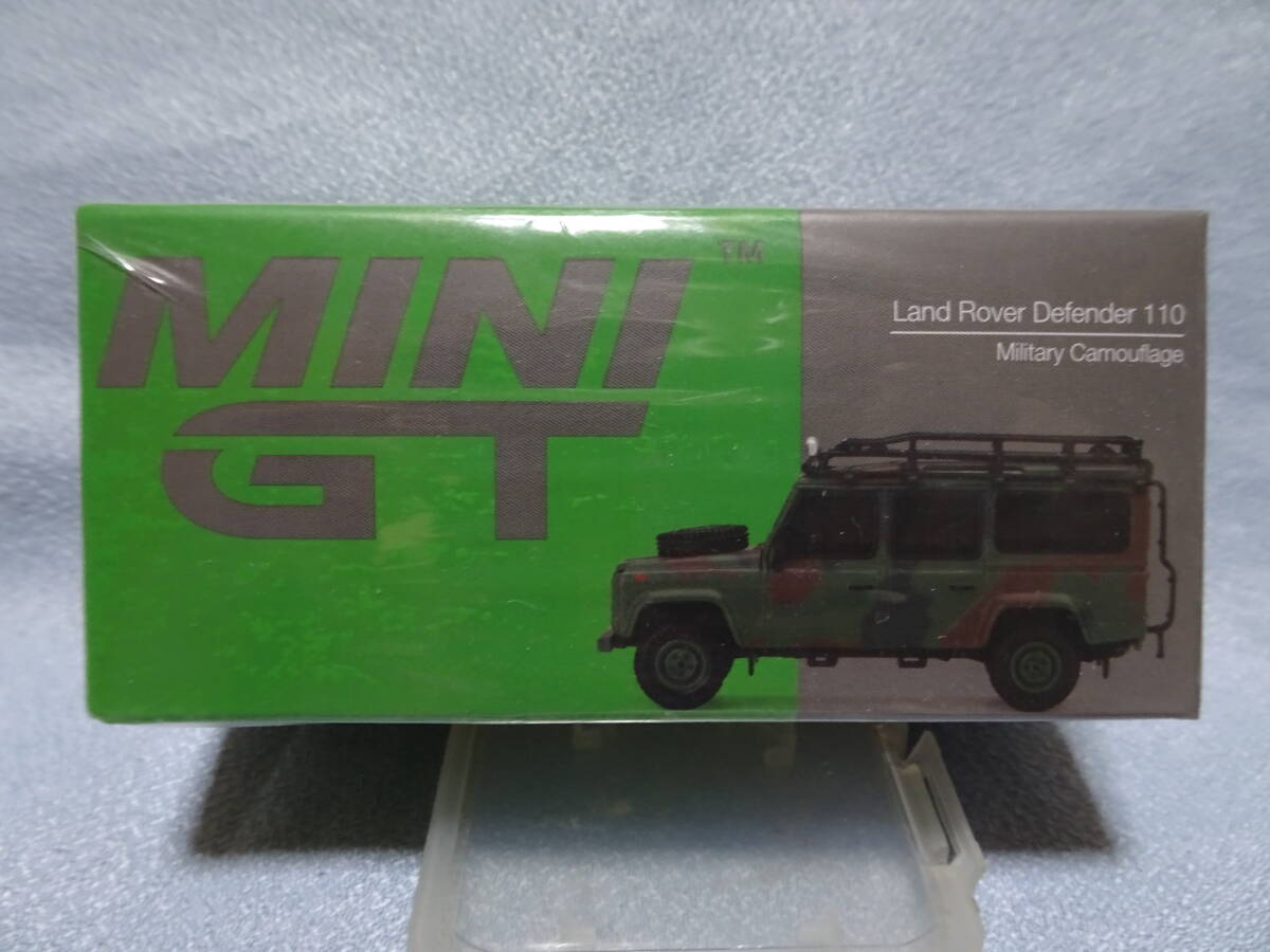 未開封新品 MINI GT 237 Land Rover Defender 110 Military Camouflae 右ハンドル
