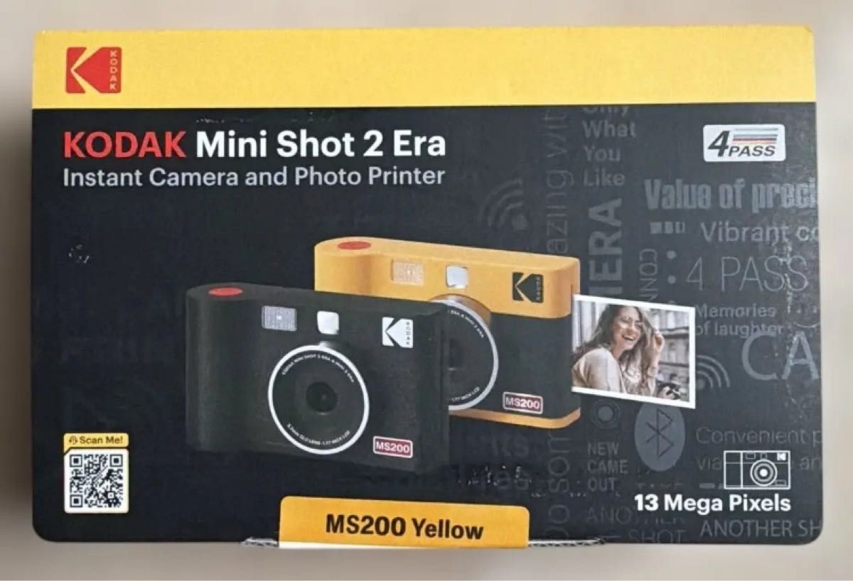 Kodak（コダック）Mini Shot 2 ERA イエロー PMS2E-MS200Y 新品未開封二手;物流保障;未使用;易碎品;航空禁运