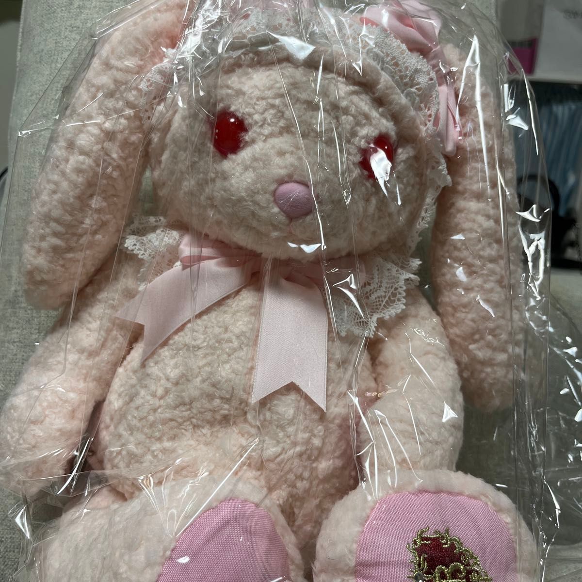 うさくみゃリュック ピンク×ピンク　56cm二手;物流保障;未使用