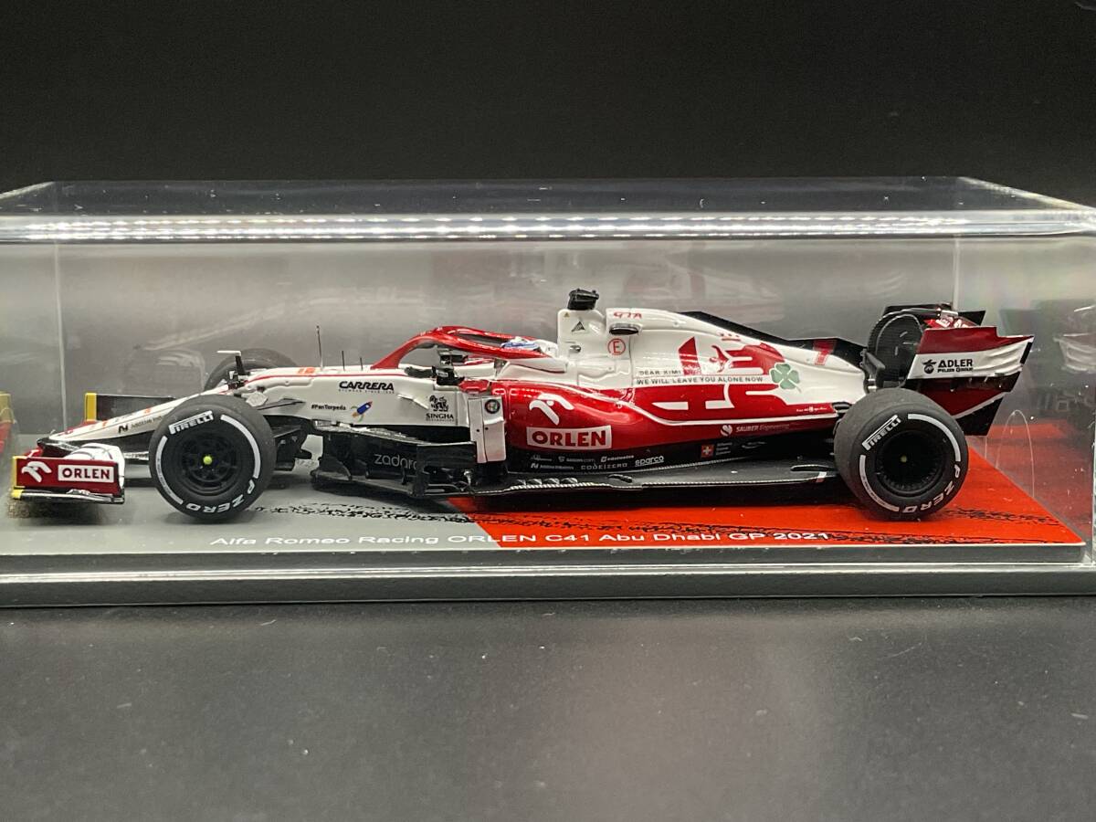 【ライコネン ラストレース】1／43 スパーク アルファロメオ C41 アブダビGP 2021 #7 K.ライコネン