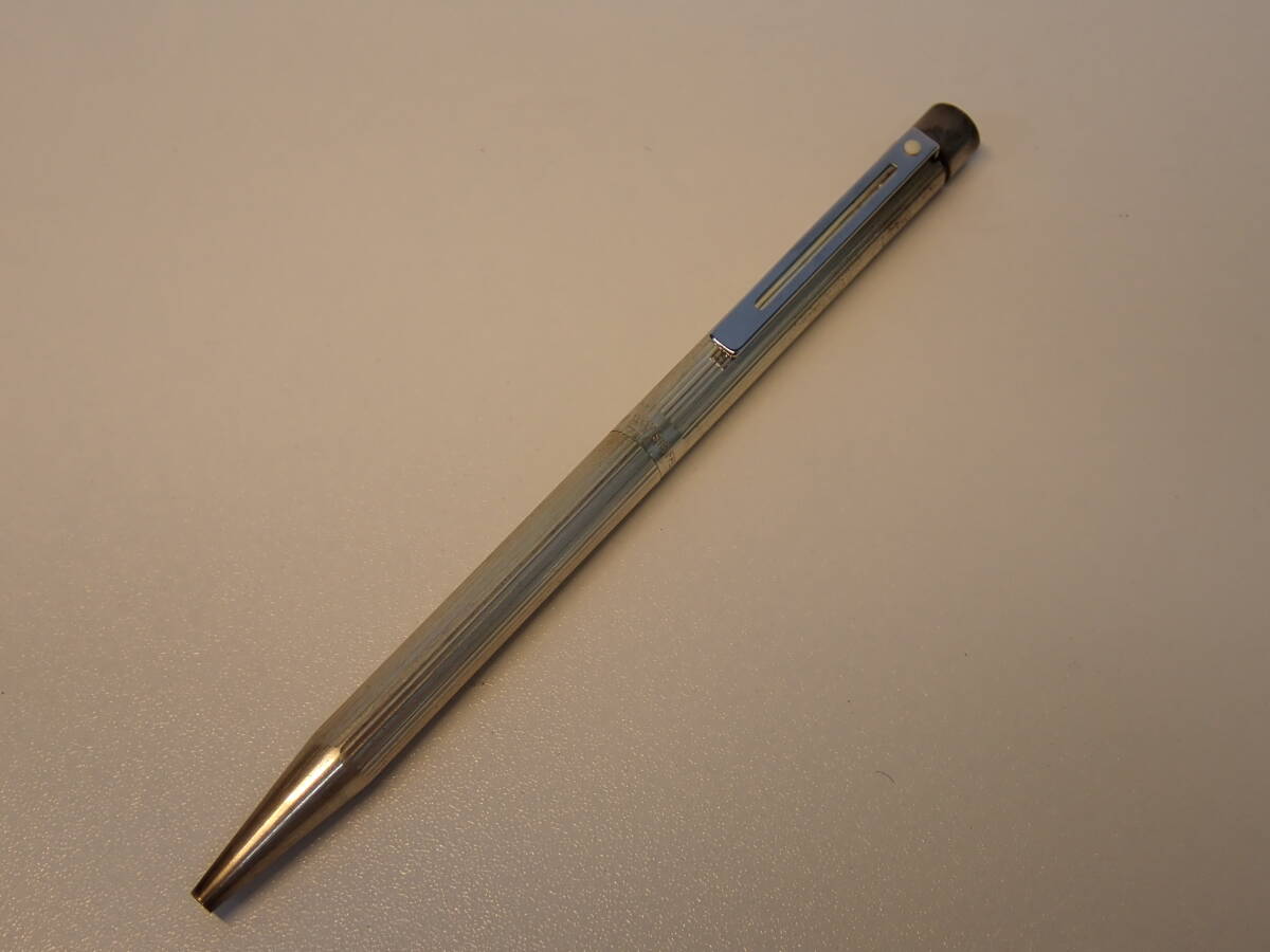 62A4180 SHEAFFER シェーファー STERLING SILVER ストライプ ツイスト式 ボールペン 現状品