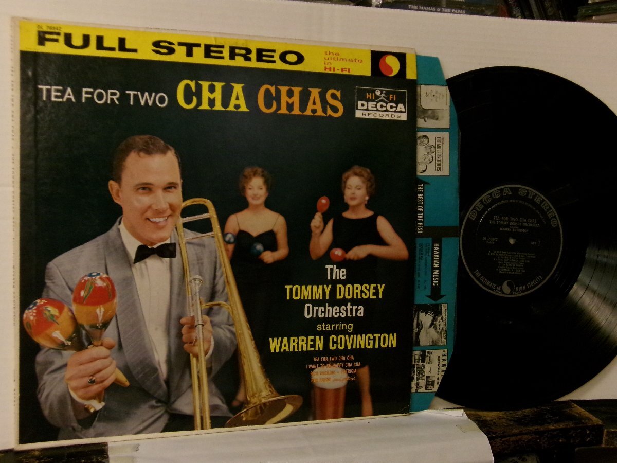 ▲LP TOMMY DORSEY ORCH. WARREN COVINGTON / TEA FOR TWO CHA CHAS 輸入盤 DECCA DL78842 ムード◇r51007