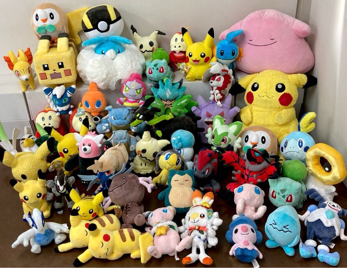 RR570) ALL ポケモンセンター オリジナル ぬいぐるみ 大量セット まとめ売り ポケモン ピカチュウ ミュウ ヒバニー クリスマス