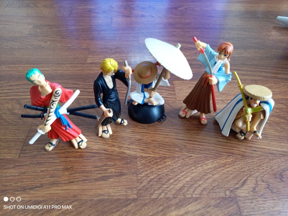 ☆ワンピース☆ONE PIECE☆リアルコレクション PART2☆全5種☆ガチャポン☆和☆