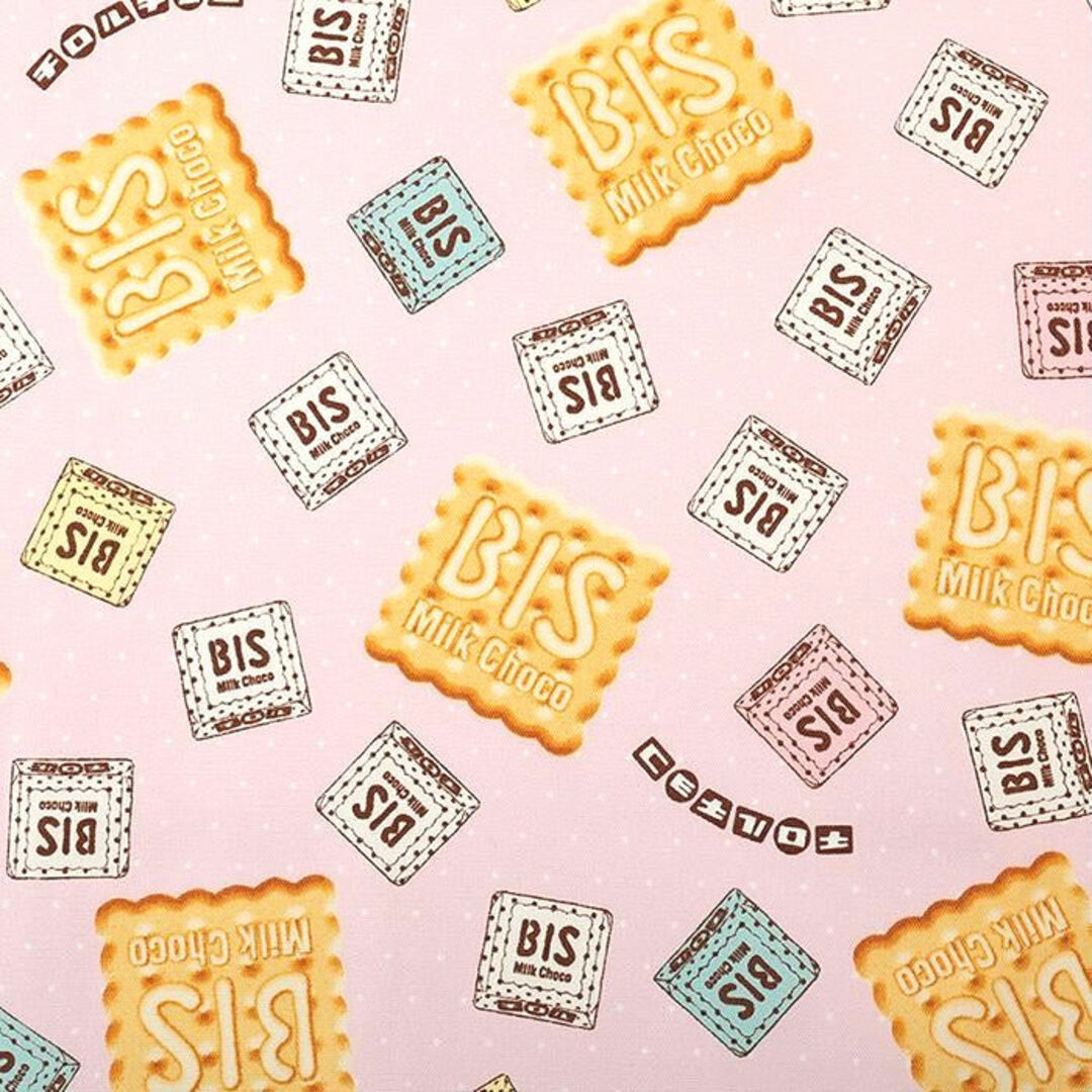 【オックス】チロルチョコ　カットクロス　ビスケット　生地幅✕100cm