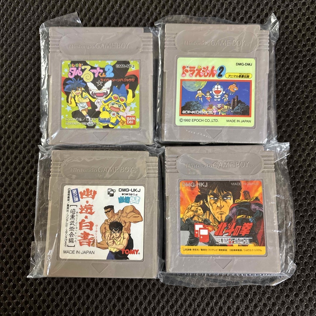 ゲームボーイソフト4本セット有些许损伤或污渍
