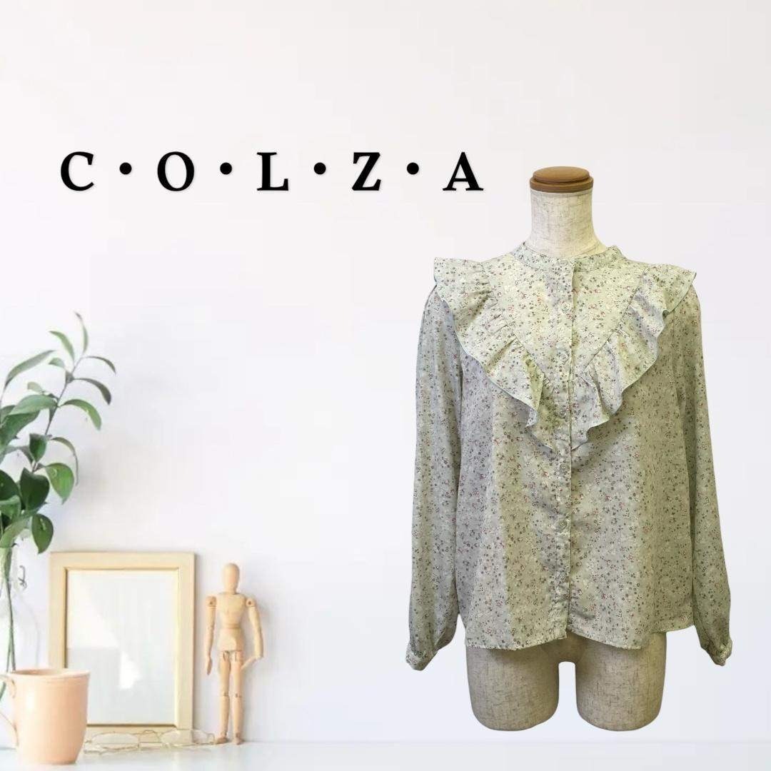 zk202【S】C・O・L・Z・A 前ボタン レディースクラシカル フリル襟