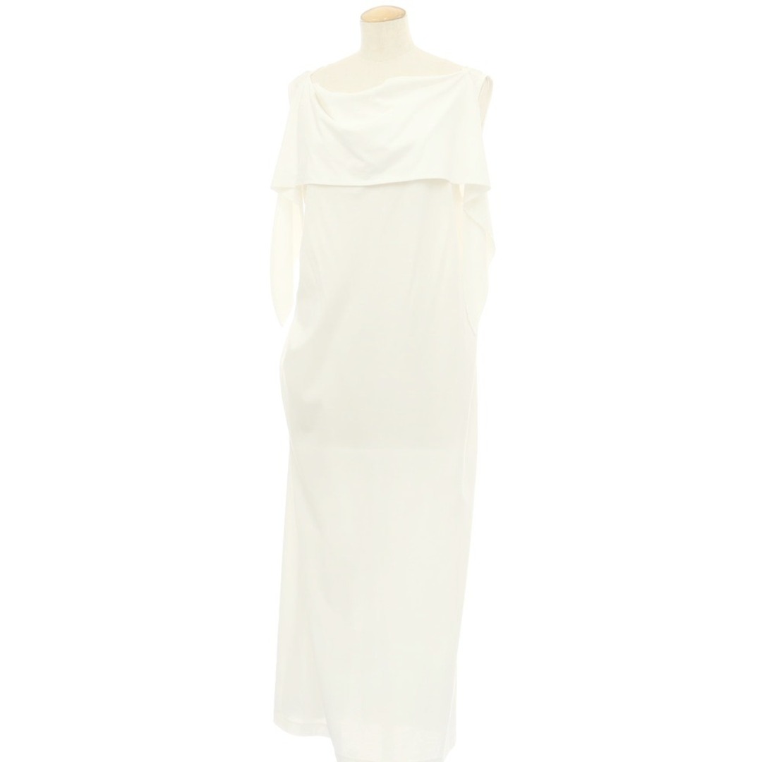 【中古】イッセイミヤケ ISSEY MIYAKE 2024年春夏 ノースリーブ ワンピース ホワイト【サイズ表記なし（L位）】【レディース】