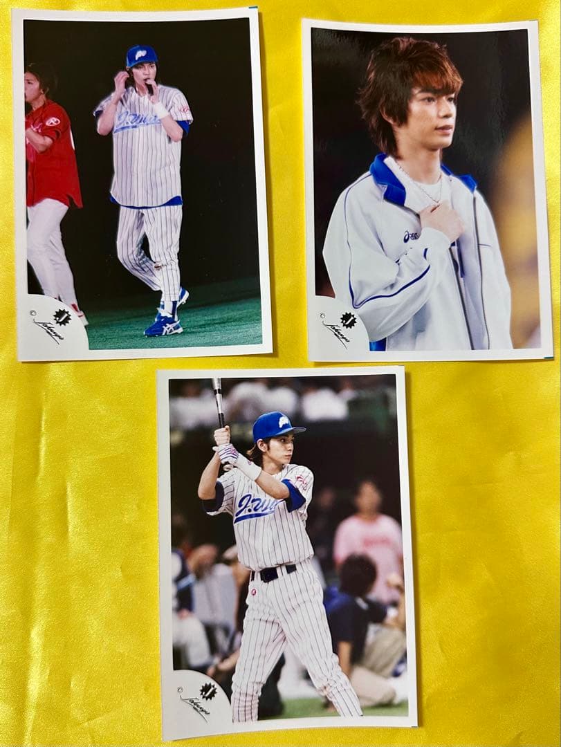 嵐 公式ブロマイド Ｊロゴ ジャニーズ大運動会 松本潤⑦ 3枚セット