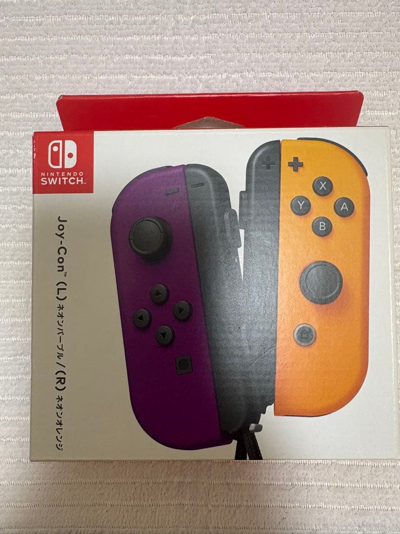 【新品未開封】Joy-Con(L) ネオンパープル/(R) ネオンオレンジNintendo Switch;未使用
