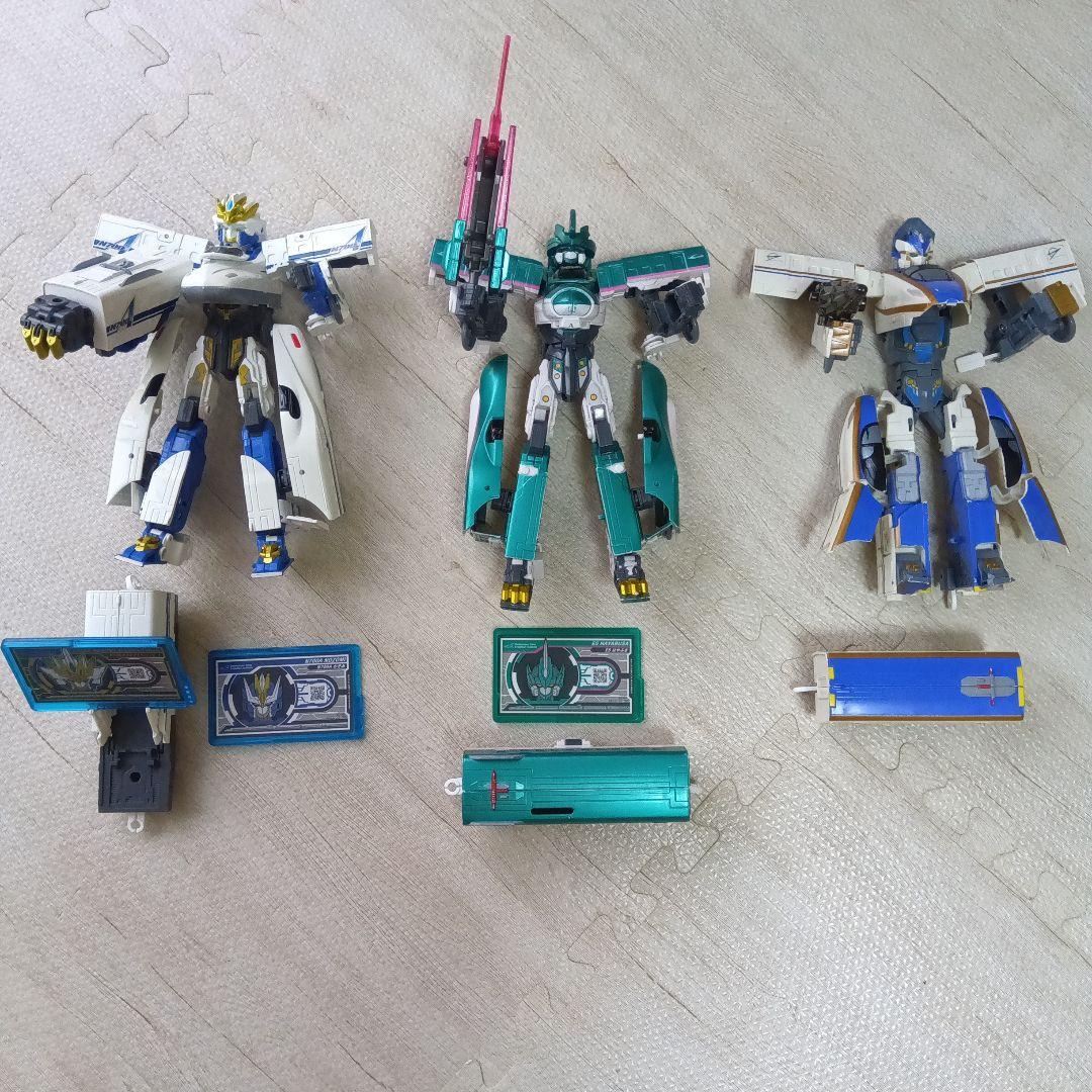プラレール　新幹線変形ロボ　シンカリオン　はやぶさ　のぞみ　かがやき　3つセットTAKARA TOMY;有损伤或污渍