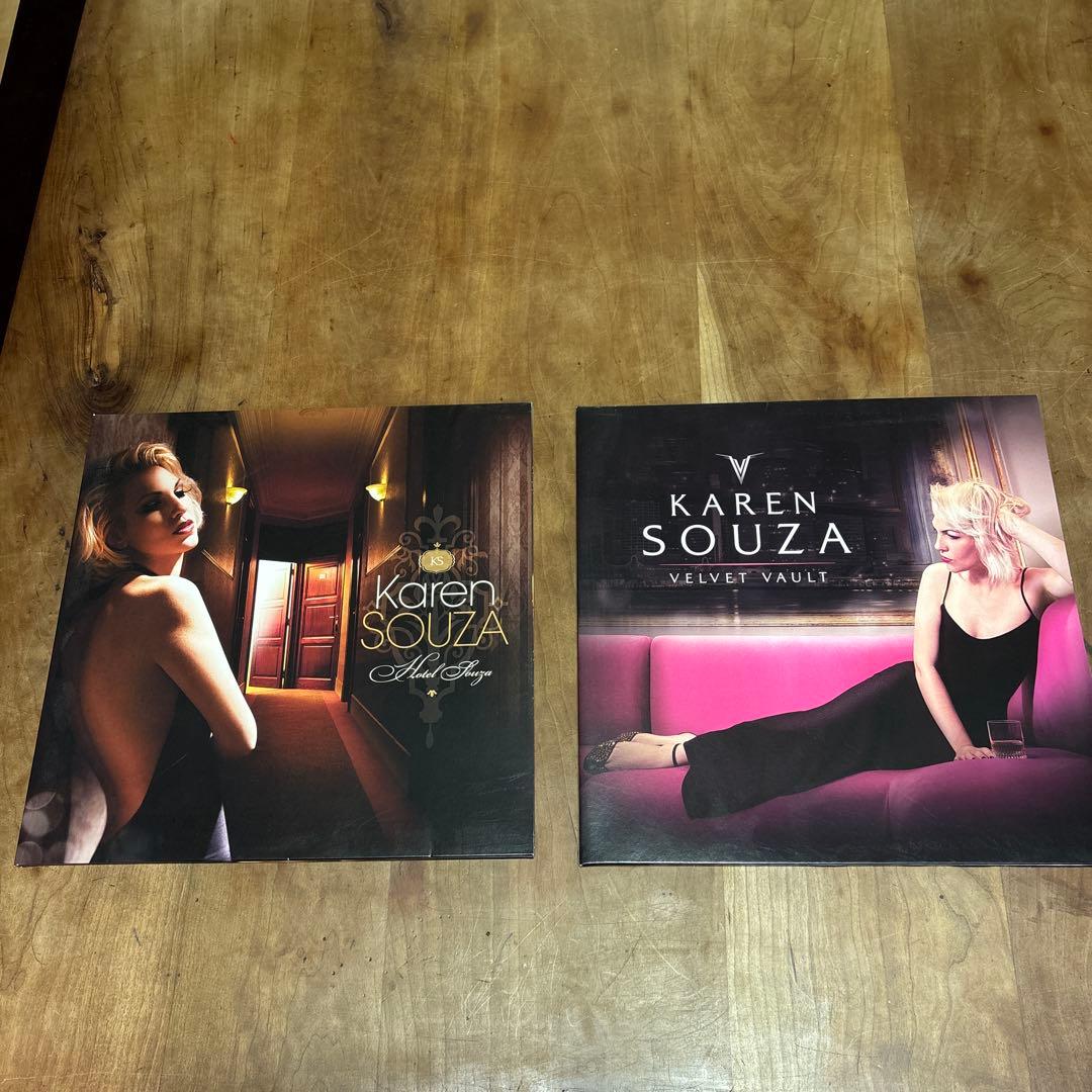 KAREN SOUZA カレン　ソーザ　レコード　LP 2枚セット没有明显的损伤或污渍