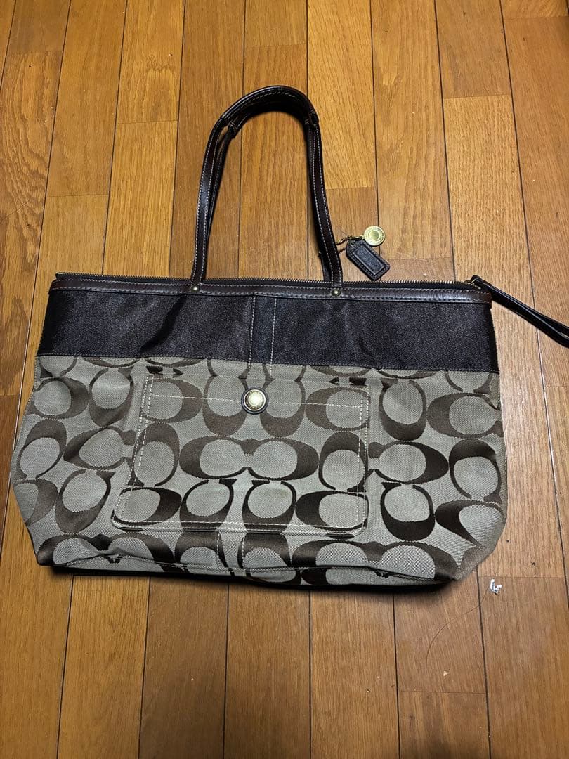 COACH トートバッグ ベージュ ブラウンCOACH;没有明显的损伤或污渍