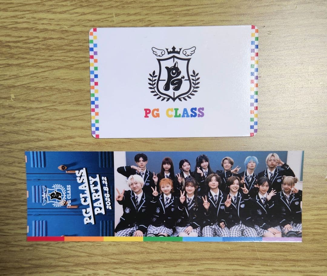 PG　会員証　CLASSPARTY　しおり未使用