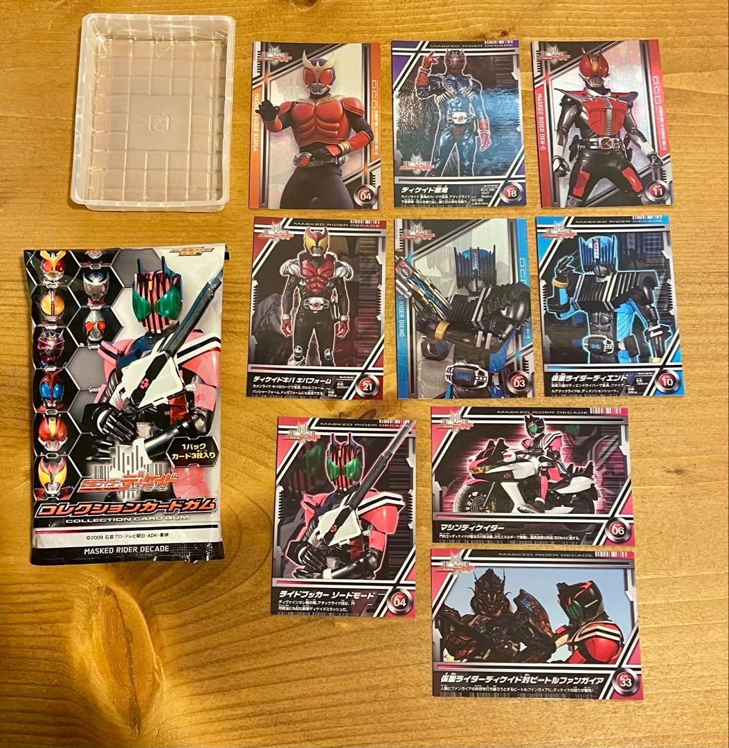 EnSky 仮面ライダー ディケイド トレカ コレクションカード 9枚 食玩没有明显的损伤或污渍