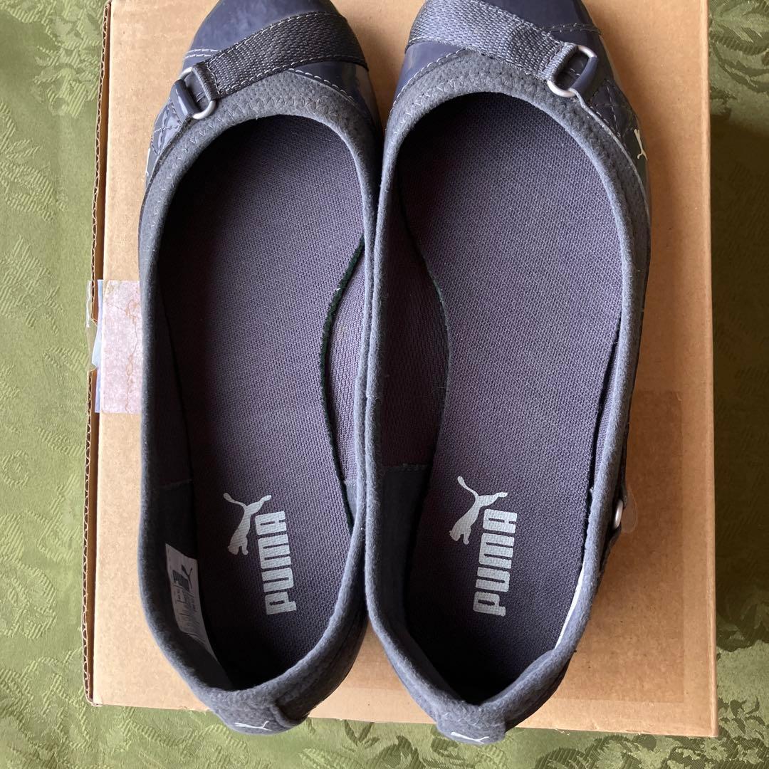PUMA フラットシューズ23cm グレーPUMA;没有明显的损伤或污渍