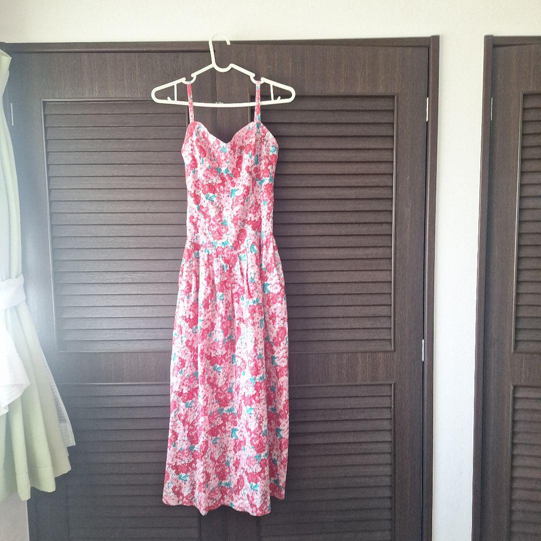 キャミワンピース 花柄 ピンクLaura Ashley;没有明显的损伤或污渍