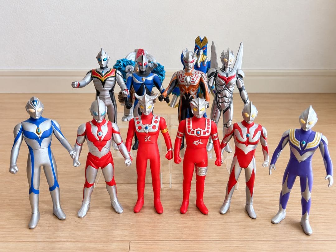 ウルトラマン 怪獣 ソフビ まとめ売り 旧サイズ ガラオン キラーメカバルタンBANDAI;没有明显的损伤或污渍