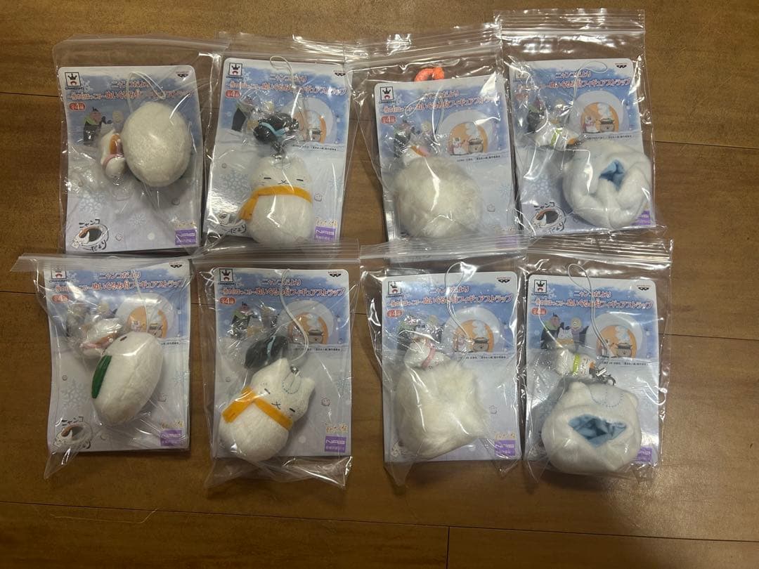 【未使用・全4種コンプ×2】夏目友人帳 ニャンコだより ストラップ 8個セット
