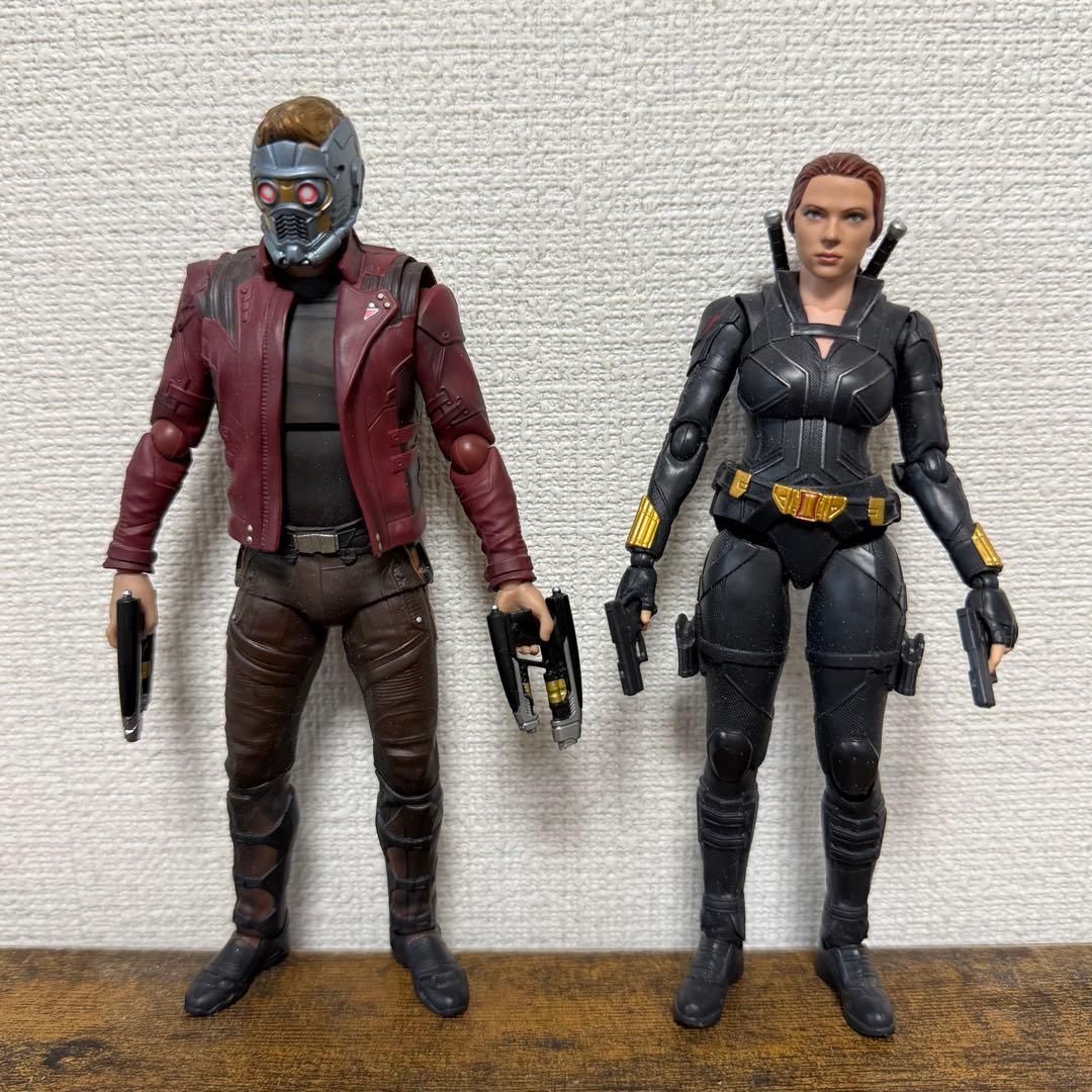 S.H.Figuarts フィギュアーツ スターロード & ブラックウィドウ有些许损伤或污渍