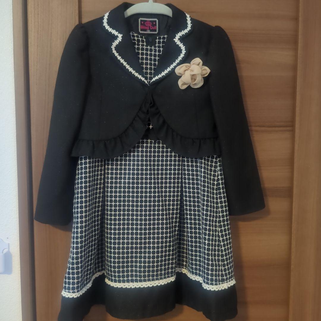 再値下げ❗♡美品♡Bling's Doll 130 フォーマルワンピースセット没有明显的损伤或污渍