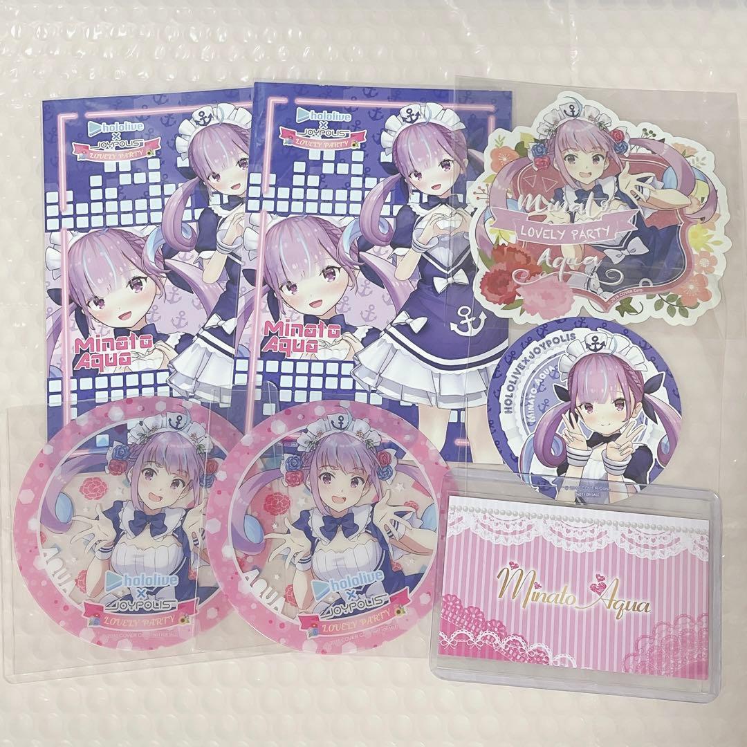 ♡ 湊あくあ 非売品 ジョイポリス 名刺 ステッカー コースター ポストカード