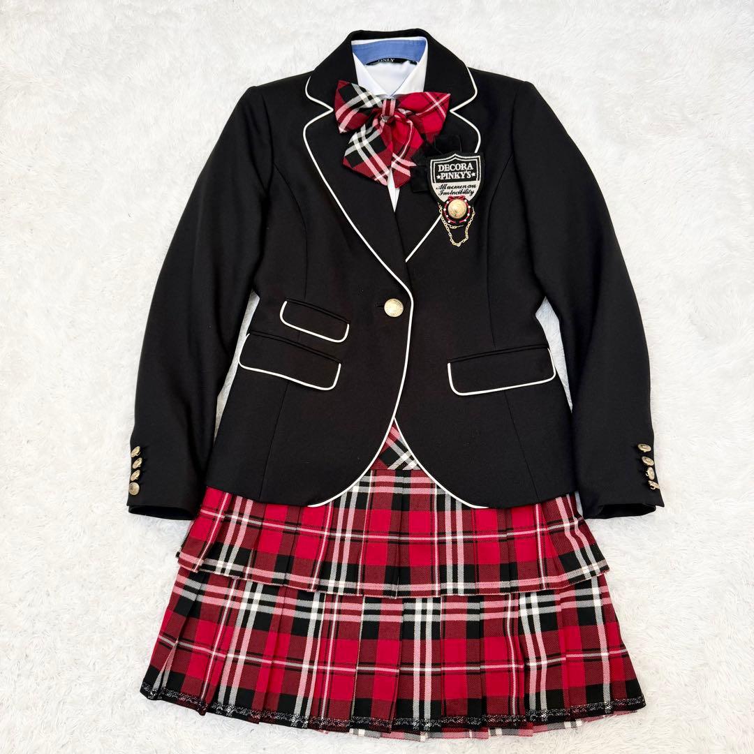 未使用級 デコラピンキーズ 5点セット セットアップ 女の子 160 卒服