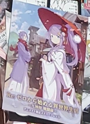 Re:ゼロから始める異世界生活　アニメイト特典リーフレット接近未使用