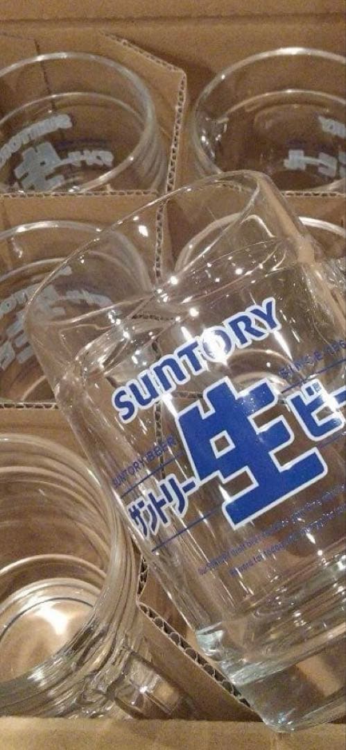 サントリー生ビール 380MLマグジョッキ 6個セット