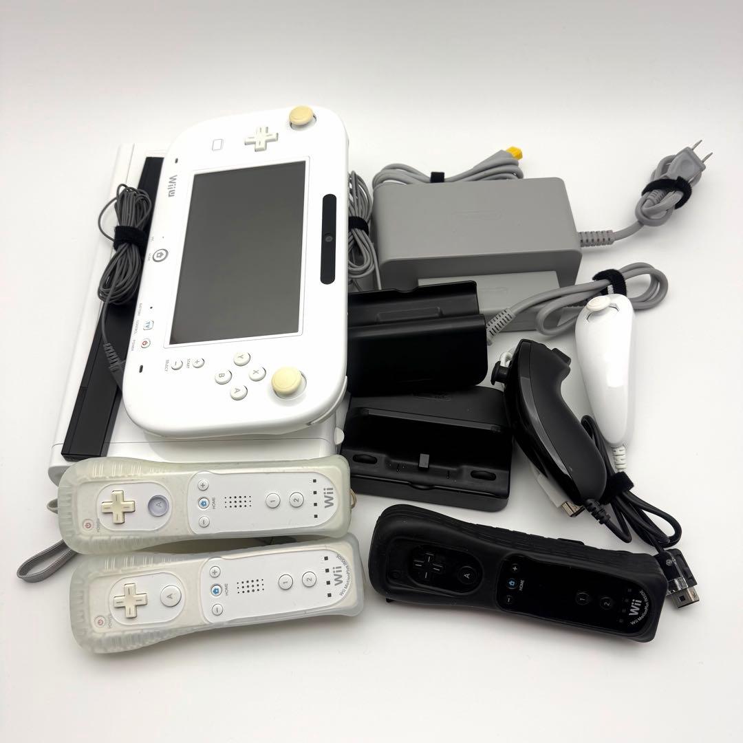 【ジャンク品】Wii U本体 スプラトゥーンセットgamepad その他付属品Wii U;有些许损伤或污渍
