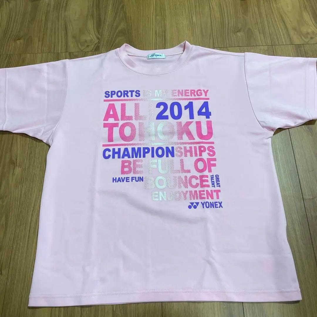 【限定デザイン】YONEX オールTOHOKU ピンク Tシャツ M 2014年
