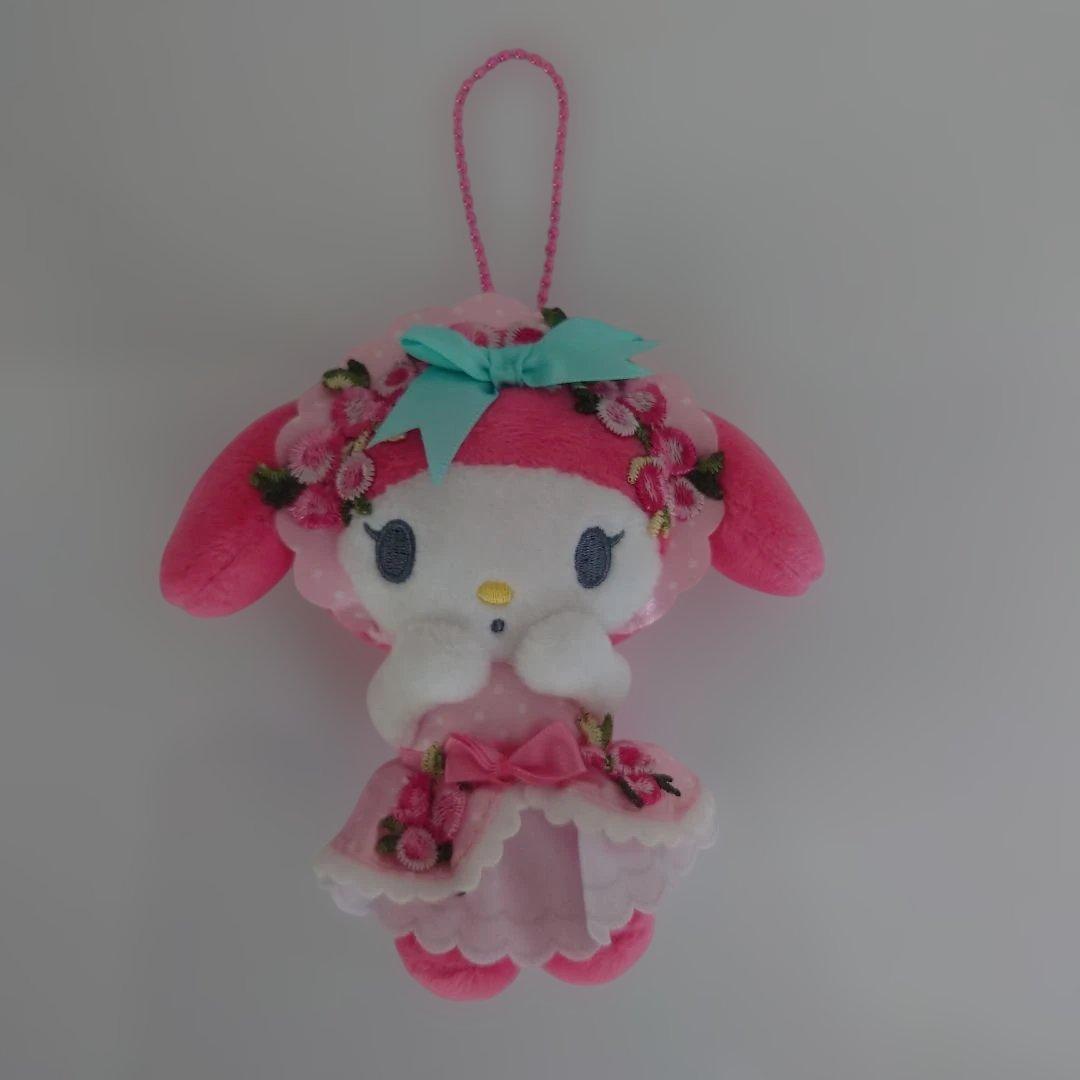 マイメロディ ボンネット マスコット