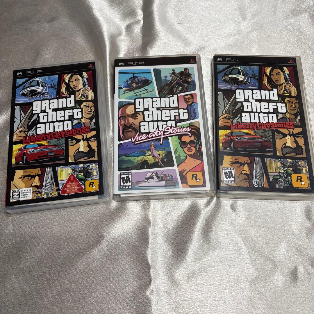Grand Theft Auto PSP ソフト 3本セット没有明显的损伤或污渍