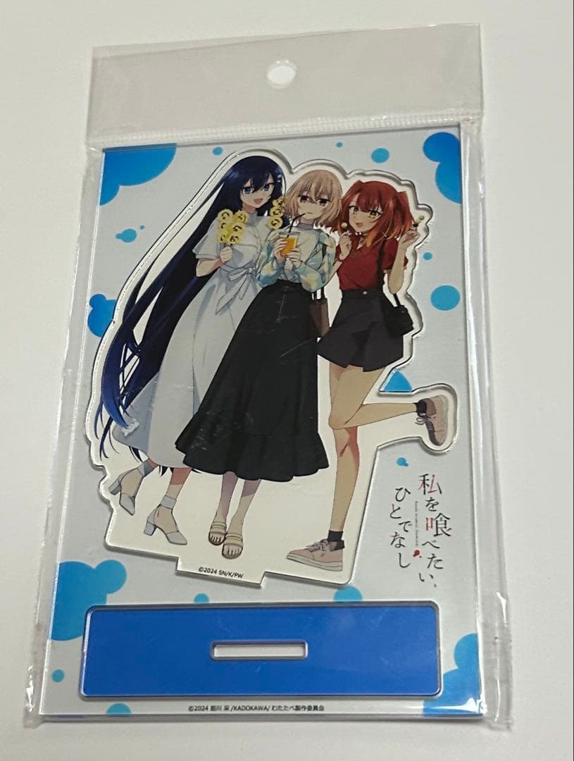 私を喰べたい、ひとでなし　アクリルキャラスタンド 比名子＆汐莉＆美胡有些许损伤或污渍