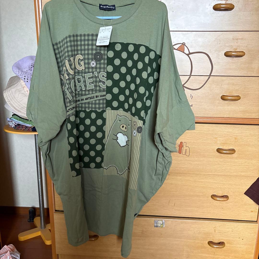 drug stores 半袖 ビックTシャツdrug store's;未使用