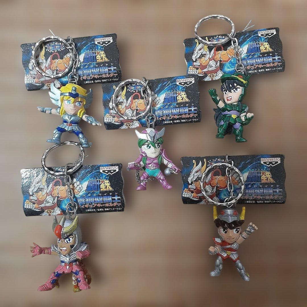 聖闘士星矢 フィギュアキーホルダー 青銅聖闘士 全5種セット おまけ付き