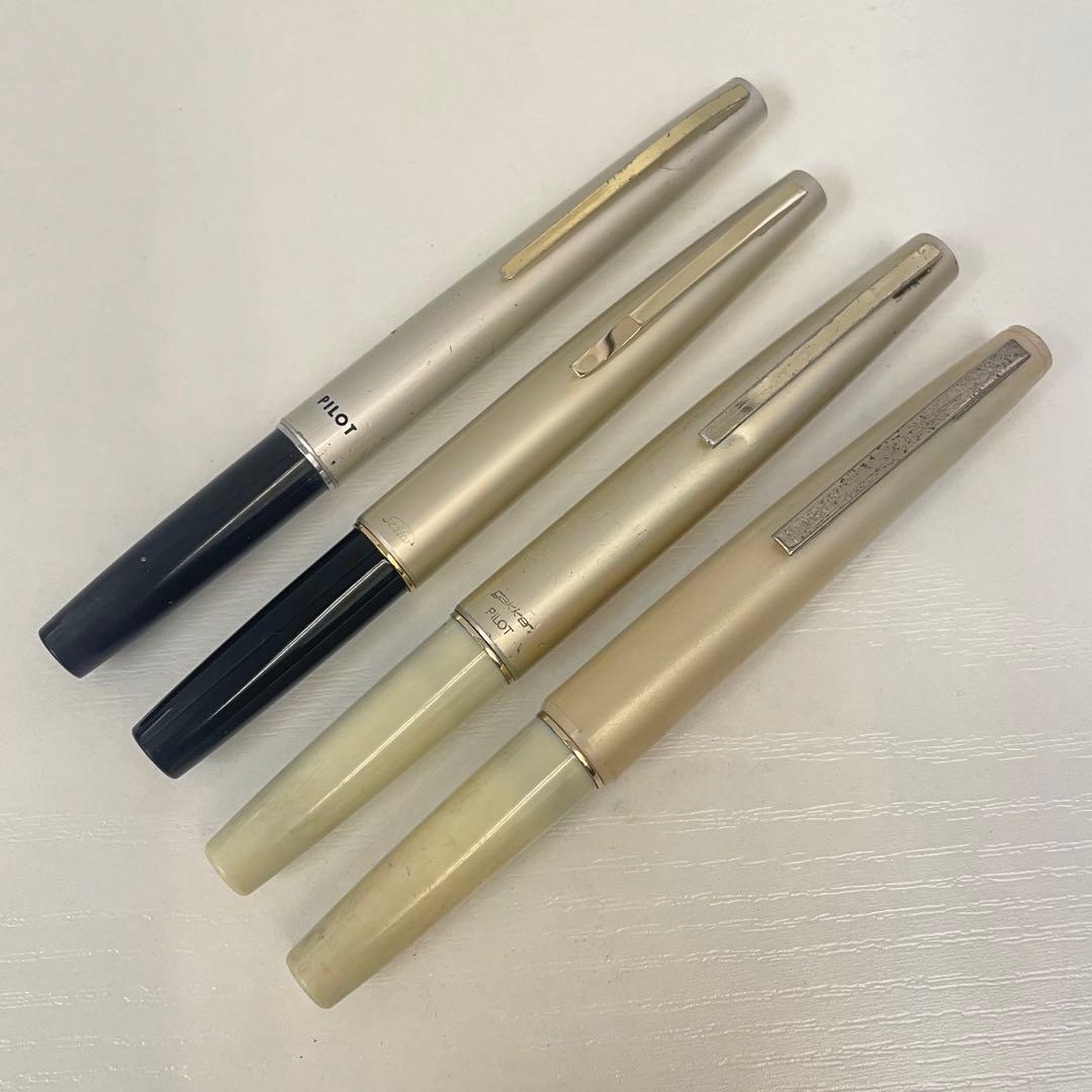 【N】万年筆 おまとめ 4本 パイロット セーラー整体状态不佳