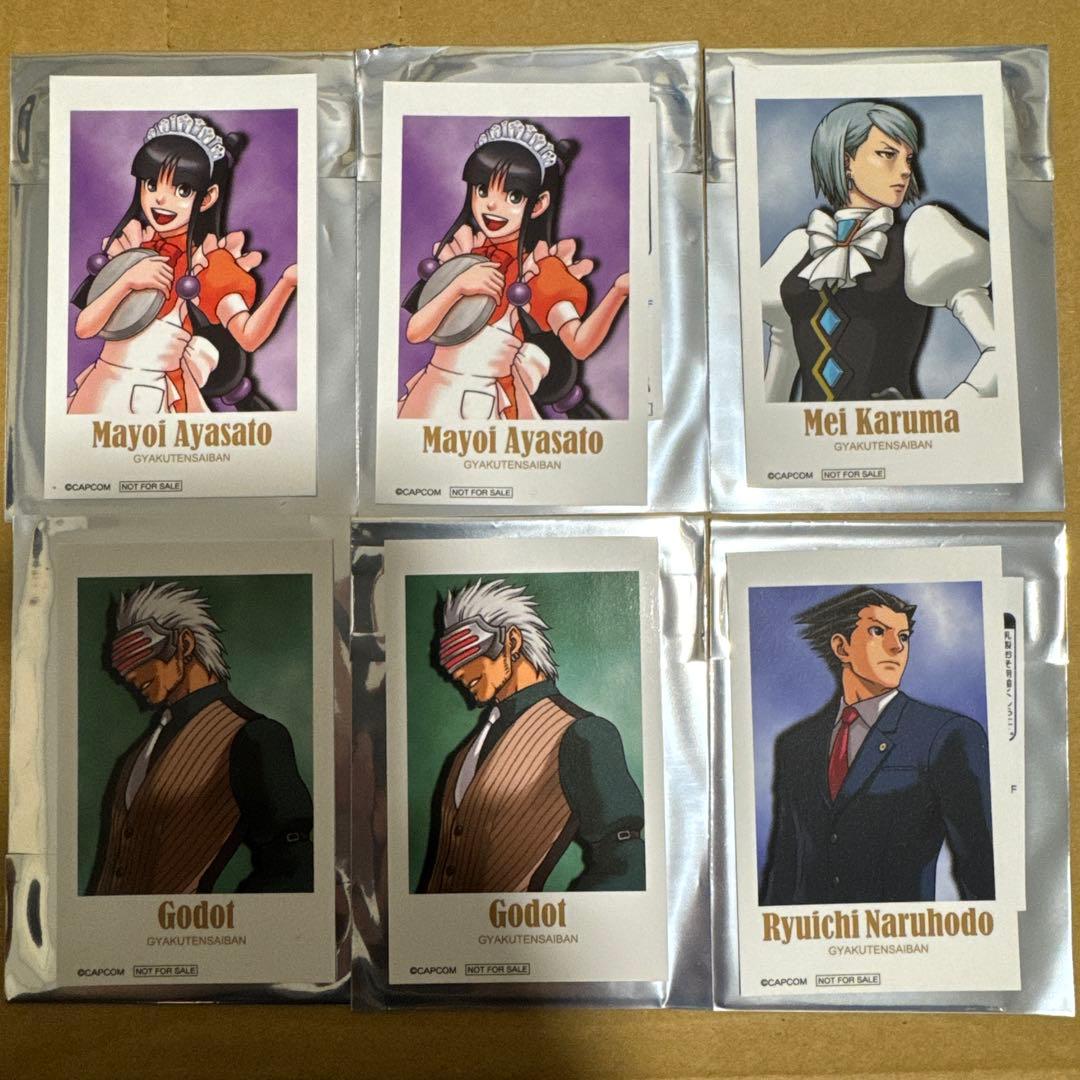 逆転裁判 推し活 特典 トレーディングチェキ 6点