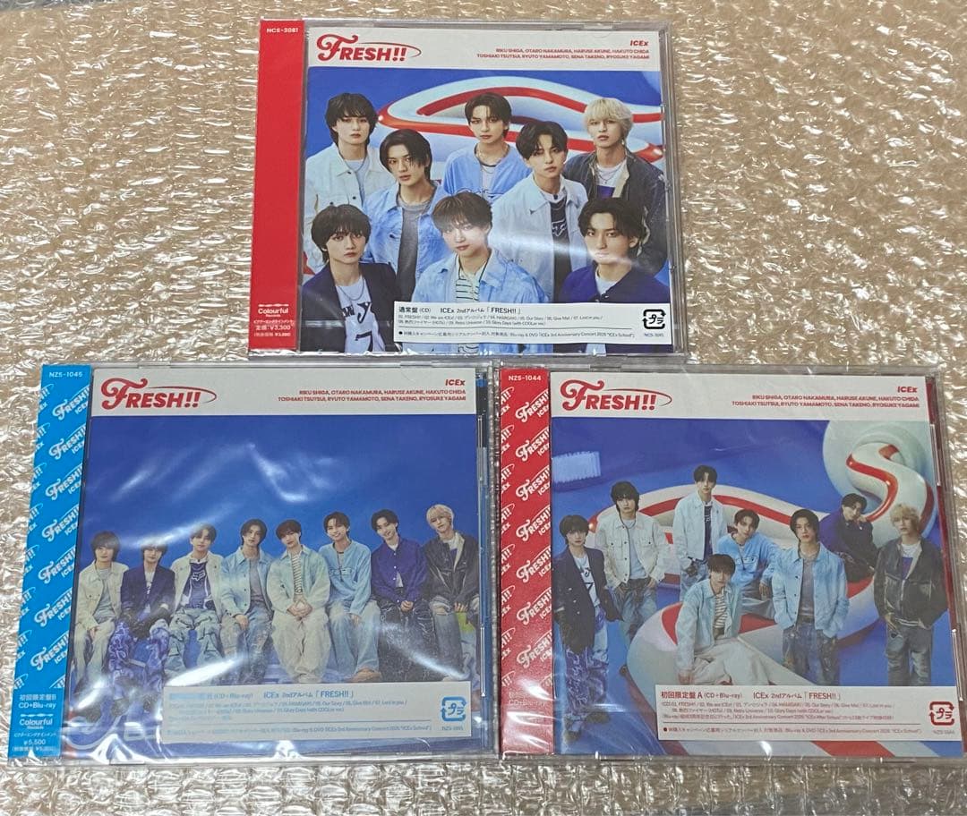 ICEx アイス　 CD『FRESH!!』3枚セット 初回限定盤A B 通常盤